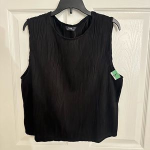 size 12-14 knit tank top halter plus size mid size trendy never worn striped